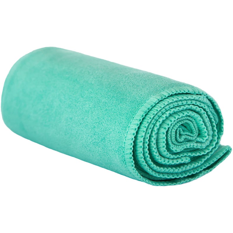 Shandali Hot Yoga GoSweat Microfiber Hand Towel in Super Absorbent Premium Teal Suede for Bikram, Pilates, Gym, and Outdoor Sports. 16 x 26.5 inches. - Image 3